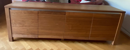 Massief Amerikaans notenhouten dressoir 220 cm