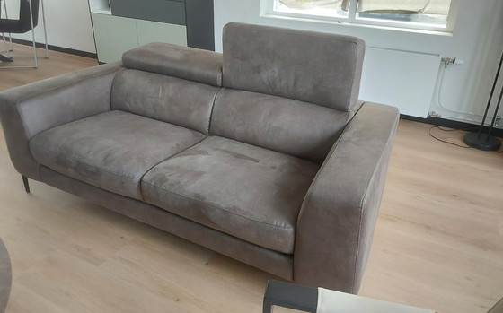 Image 1 of 2.5 seater sofa fabric/suede