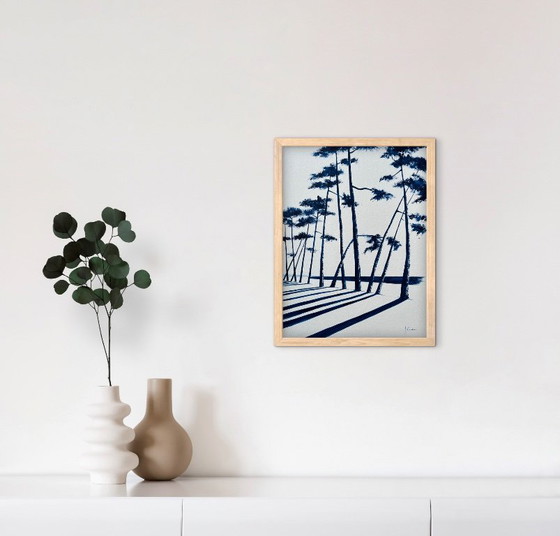 Acrylique Originale Sur Papier Encadrée. – Peintures et dessins, Paper (photo 10 of 10)