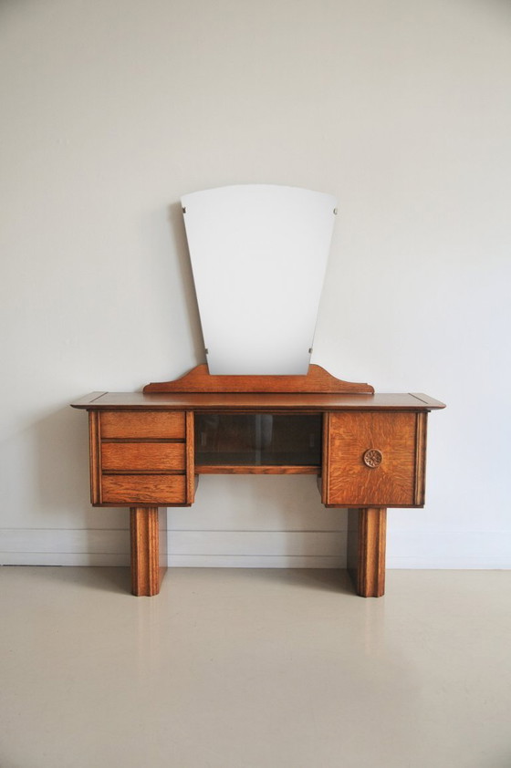 Image 1 of tocador Art Déco de roble