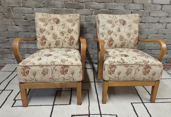 Image 1 of Paire de fauteuils vintage scandinaves années 60-70'