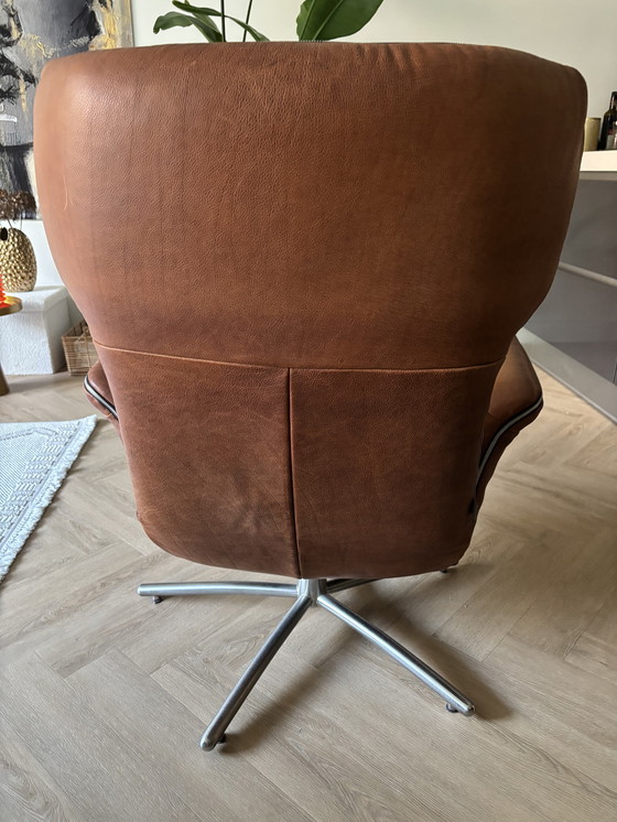 Image 1 of Label recliner armchair with pouffe