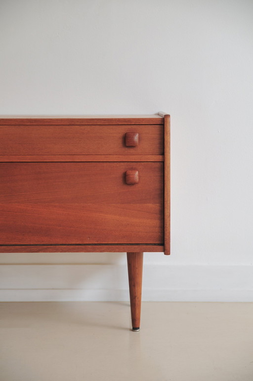 Vintage Dressoir Kast Met Klep