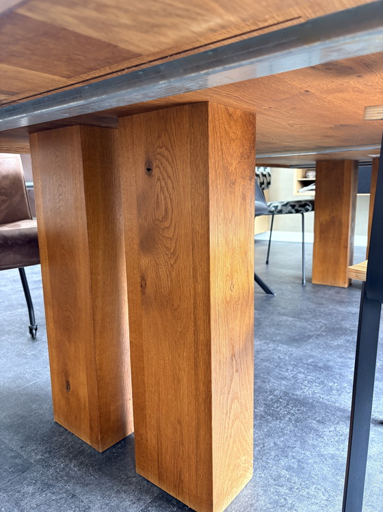 Image 1 of Diseño holandés DD Para mesa de roble 260x120