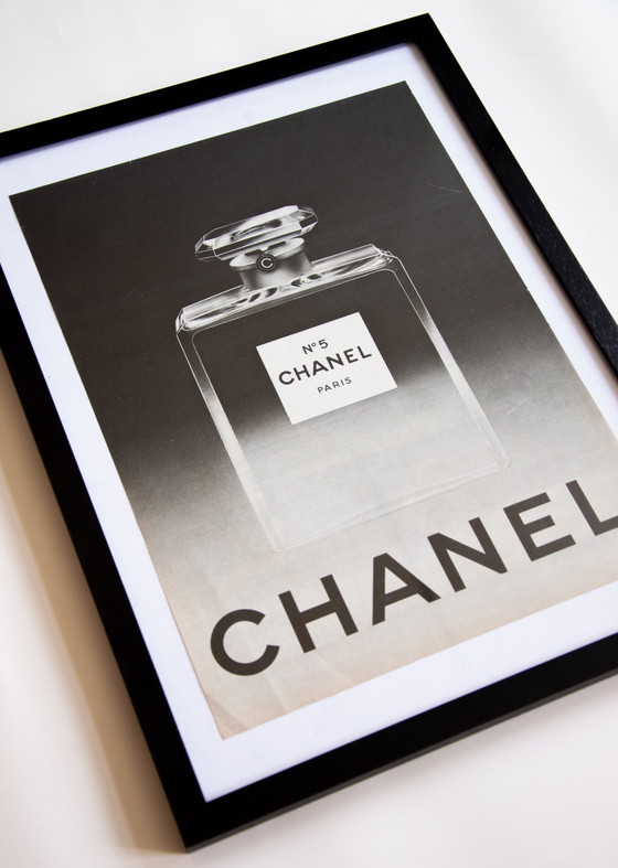 Image 1 of Manifesto pubblicitario originale vintage Chanel n. 5 del 1969 / Senza cornice / 34x25,5 cm / 13,4x10 pollici / Buone condizioni