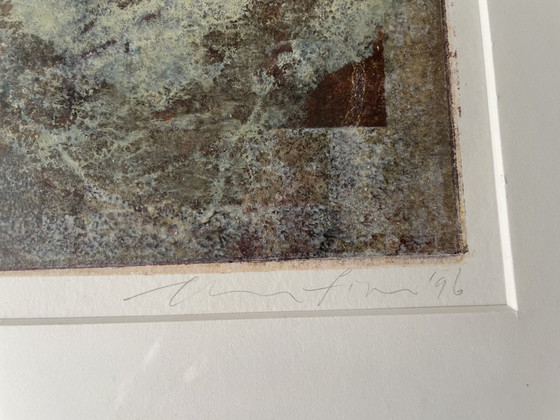 Image 1 of Thea Figee haar monotype 'Zonder Titel', 1996