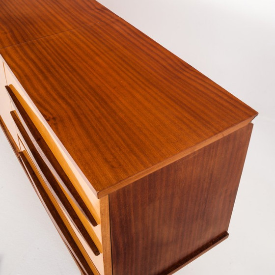 Buffet - Credenza vintage in due tonalità di legno - Francia, anni '60 – Credenze, Wood (photo 11 of 12)