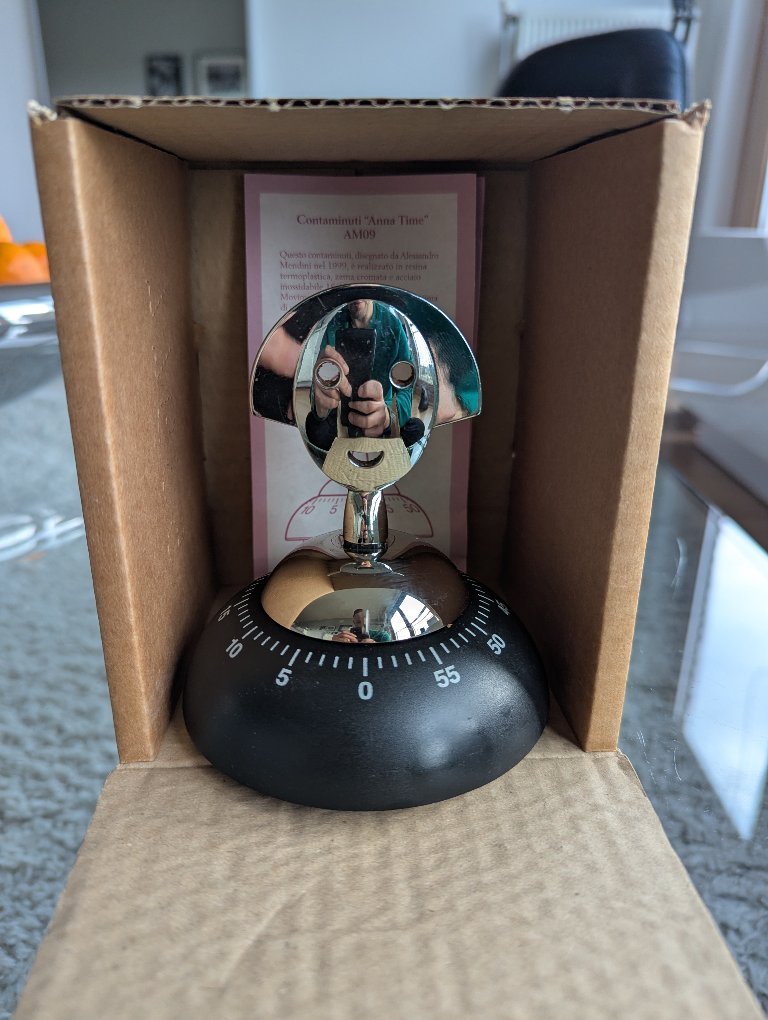 Alessi “Anna Time” Kitchen Timer – Space Age Design – Alessandro