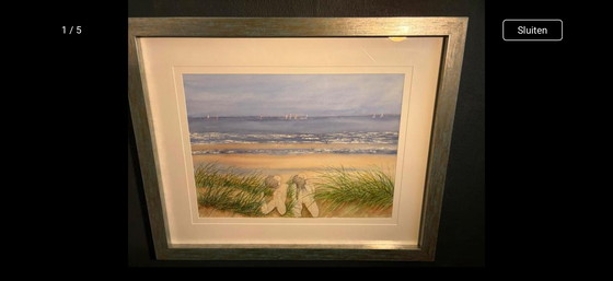 Image 1 of Mooi groot aquarel di Ingrid Geudens