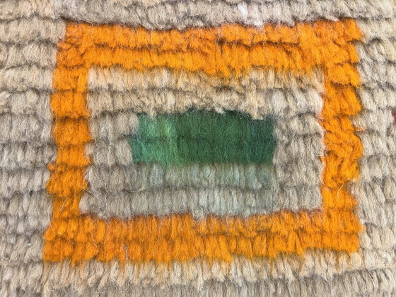 Image 1 of Tapis berbère - 254 cm x 154 cm - laine colorée