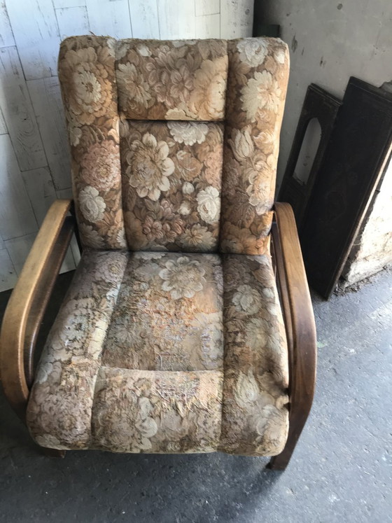 Set of Vintage Art Deco Armchairs, 1930s (photo 5 of 10)