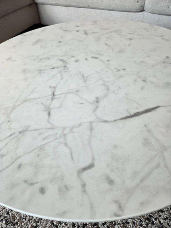 Image 1 of Unit 14 ceramic coffee table Carrara white - diameter 70cm - perfect condition