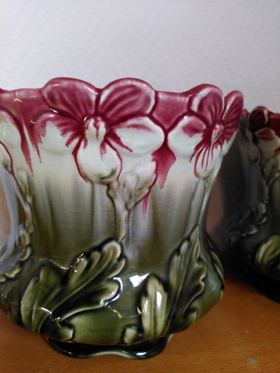 Image 1 of Paar Jugendstil-Topflappen