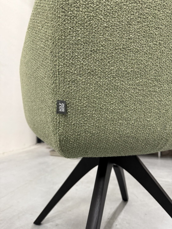 Image 1 of Rolf Benz 640 Sedia da pranzo in tessuto verde Monza