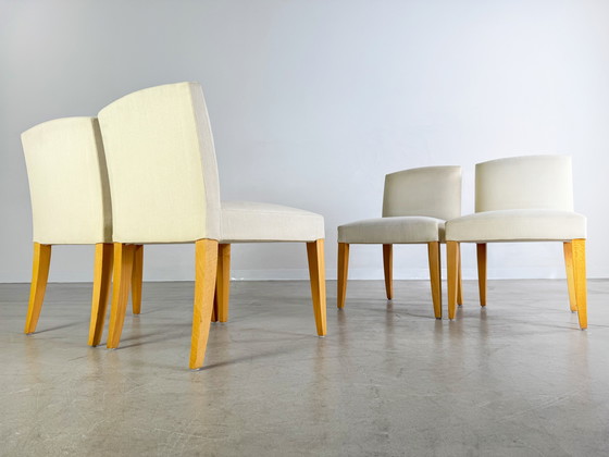 Image 1 of Set di 4 sedie di design di Gaston y Daniela Niza, sedia imbottita, rara