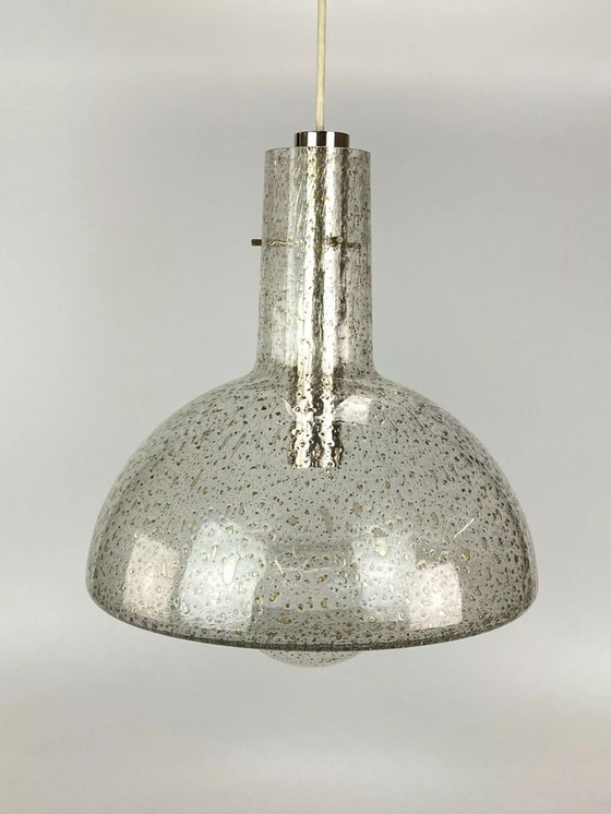 Image 1 of Lámpara de techo de los años 60 y 70, lámpara colgante, lámpara de cristal Temde, diseño de la era espacial