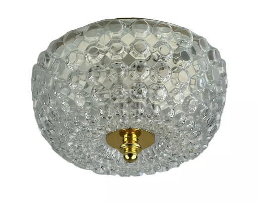 60s 70s ceiling lamp Plafoniere Glashütte Limburg Germany Space Age