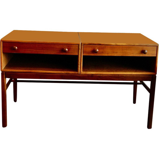 Mueble auxiliar vintage de teca de Sveb Engstrom y Gunnar Myrstrand, Dinamarca, 1960