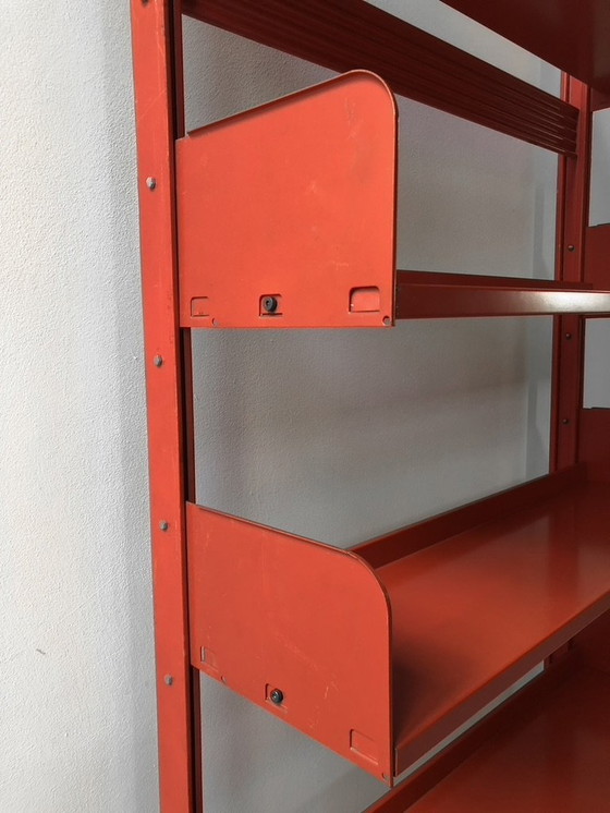 Image 1 of Libreria "Congresso" di Lips Vago, rosso segnale, 1968