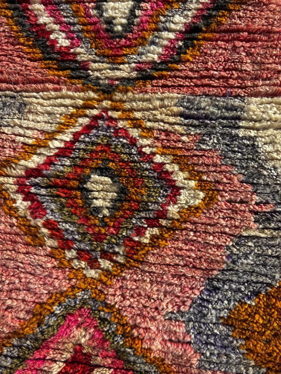 Image 1 of Marokkaanse loper 80 x 300 cm – Handgemaakt wollen Berber haltapijt met geometrisch patroon
