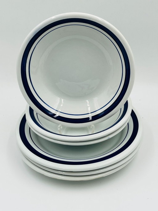 Lot de 6 assiettes Dansk Bistro Christianshavn Blue