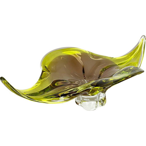 Vintage schelpkom van Murano glas, Italië 1970