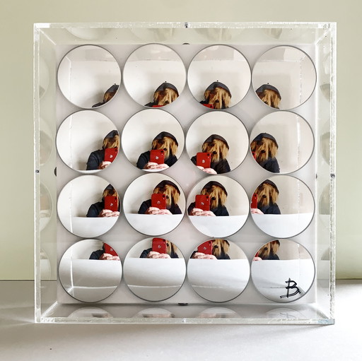 Objeto mural de arte óptico AP-T2AL-001 de LJ Billion