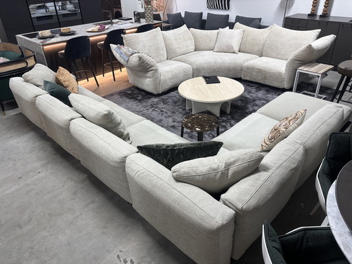 Flexform Softdream Ecksofa 275x365cm Stoff Katze Extra "Ermo"