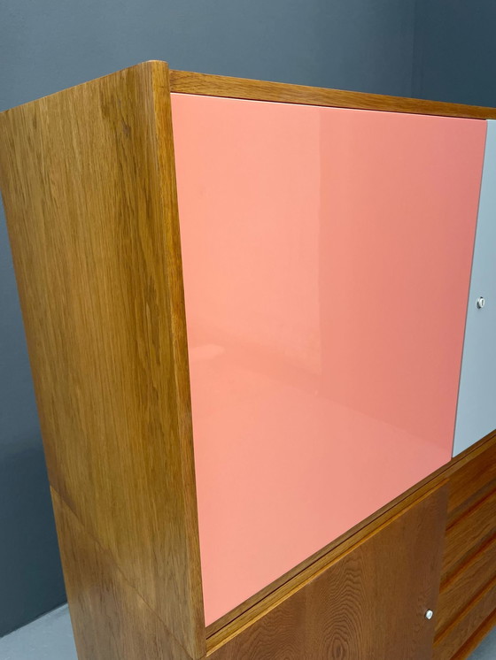 Image 1 of U-450 kast in eiken van Jiří Jiroutek voor Interiér Praha, Tsjecho-Slowakije, jaren 1960