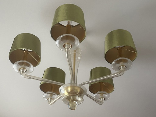 Lámpara de araña de cristal Barovier & Toso Saint Germain de 5 luces