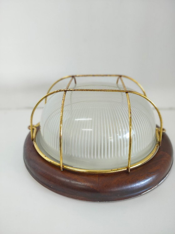 Image 1 of Lampade da parete a fienile vintage anni '70 (vetro diffuso)