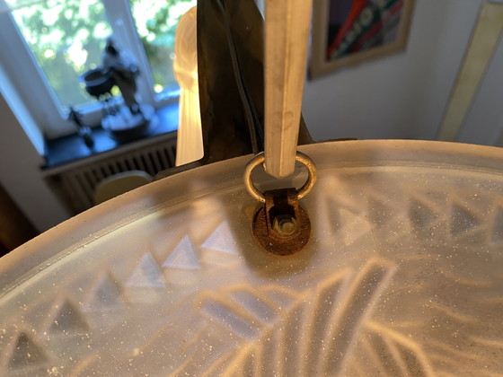 Image 1 of Art Deco hanging lamp 20s Made in Frace