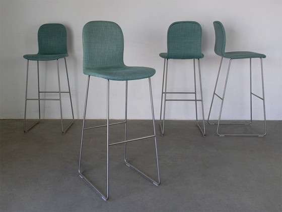 Tabouret de bar souple Cappellini Tate, ensemble de 4 pièces, design Jasper Morrison. – Tabourets de bar, rvs (photo 3 of 8)