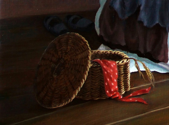 Original Oil Painting Symbolism Portrait Of A Girl A Little Parable – Paintings & Drawings, Canvas (photo 9 of 10)