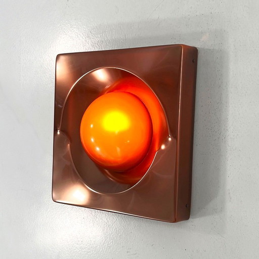 Bronze Space Age Wall Lamp, 1970s
