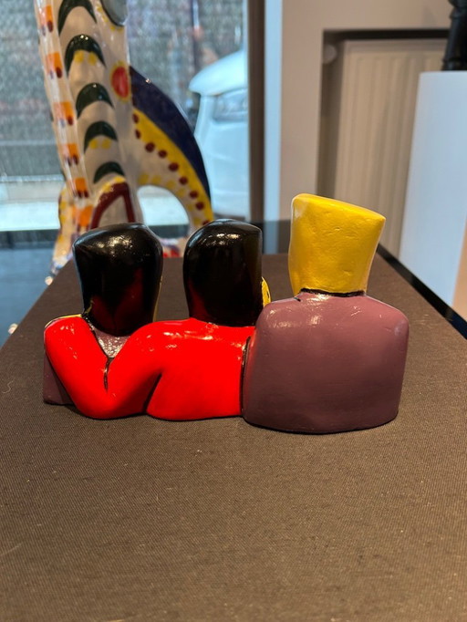 herman Brood (1946-2001) sculptuur Horen Zien en ZWijgen