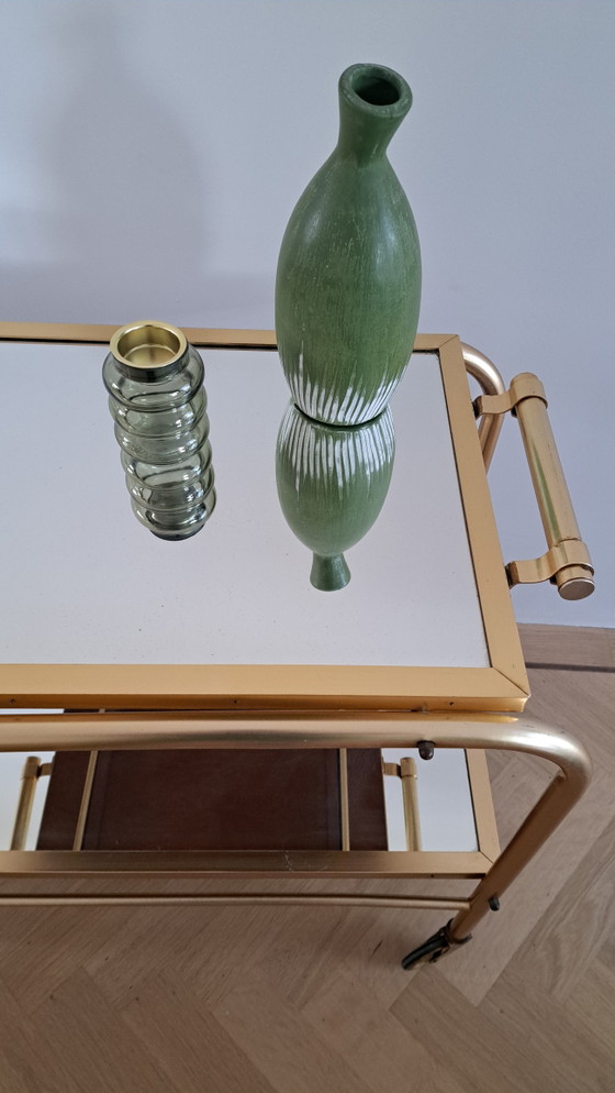 Image 1 of Hollywood Regency serving trolley