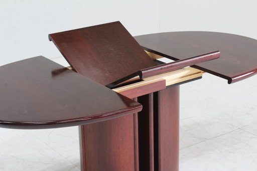 Vintage Skovby Deense uitschuifbare ovalen eettafel 