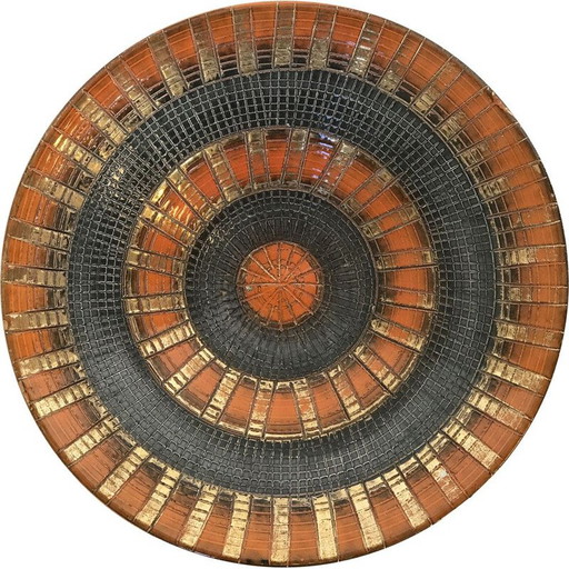 Assiette vintage d'Aldo Londi pour Bitossi