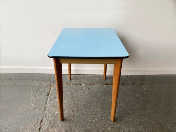 Image 1 of Mid-Century 1960s vintage small Formica kitchen/dining table 