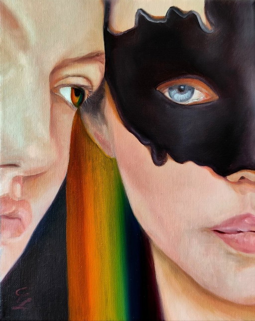 Veronica CICCARESE - L'Emozione - Artist's Painting – schilderijen tekeningen, Canvas