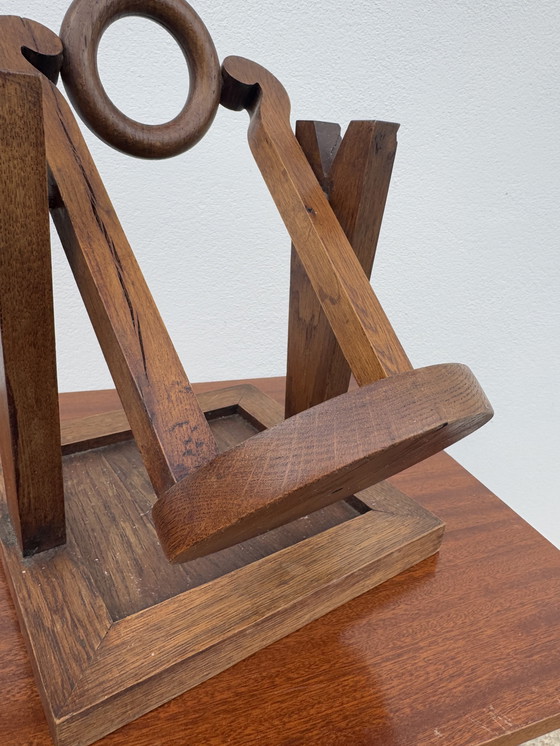 Image 1 of Porte bouteille bois années 60