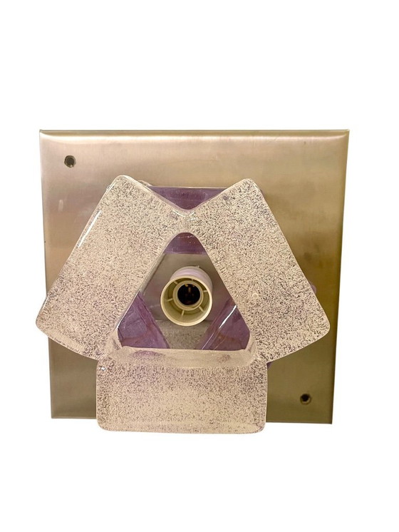 Image 1 of Albano Poli by Poliarte wandverlichting glas murano, Italië 1970