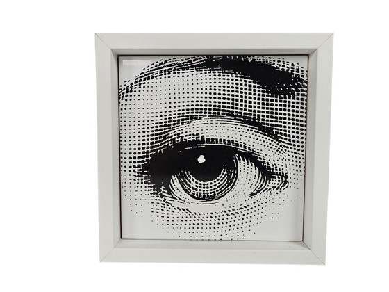 Image 1 of Piero Fornasetti - 'Occhio' - Bardelli - Ceramic tile including wooden frame - Italy - 2000