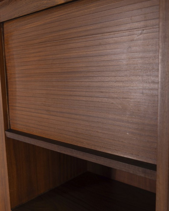 Image 1 of Vintage 1960s wooden highboard, baroque design