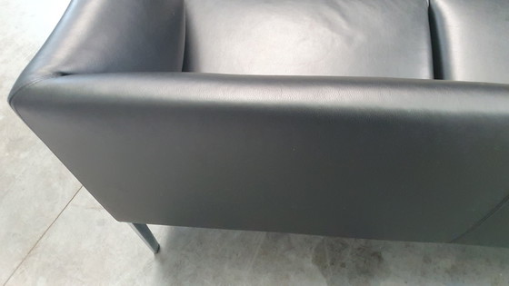Image 1 of Asienta Design Sofa 3Z Black Leather Wilkhahn Jehs & Laub 2019
