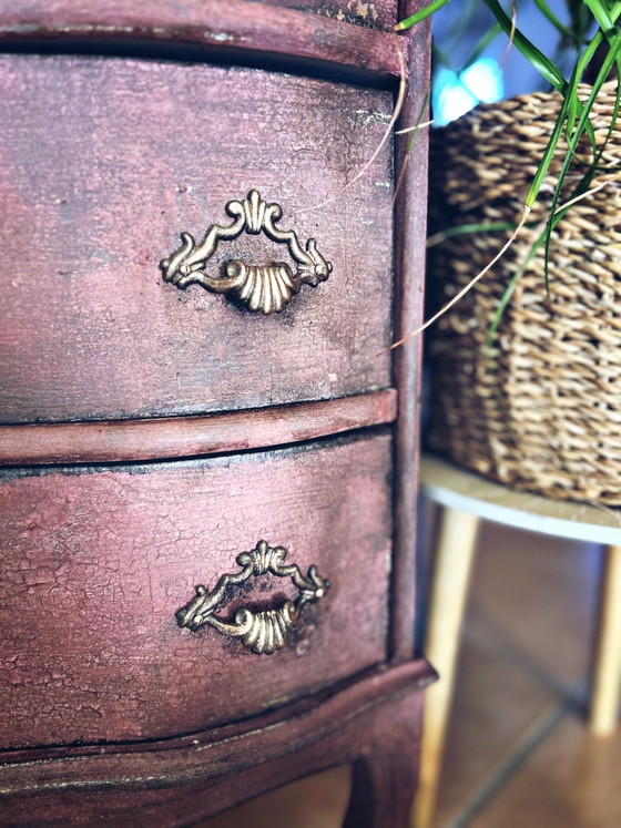 Patinated Vintage Chest of Drawers – Wood (photo 7 of 12)