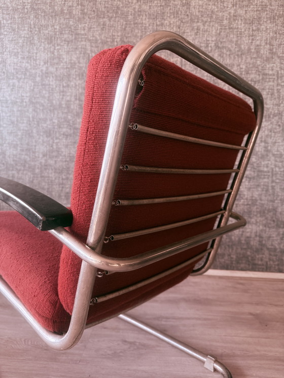 Image 1 of Rare L. vd Vlught (Gispen) Armchair, Model VI-A-138, 1931-