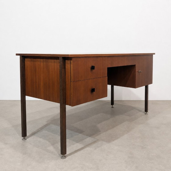 Image 1 of Scrivania Combineurop vintage in teak e wengé, Belgio