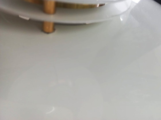Image 1 of Plafonnier scandinave en métal, lampe en forme de bol/lampe annulaire, années 70/80